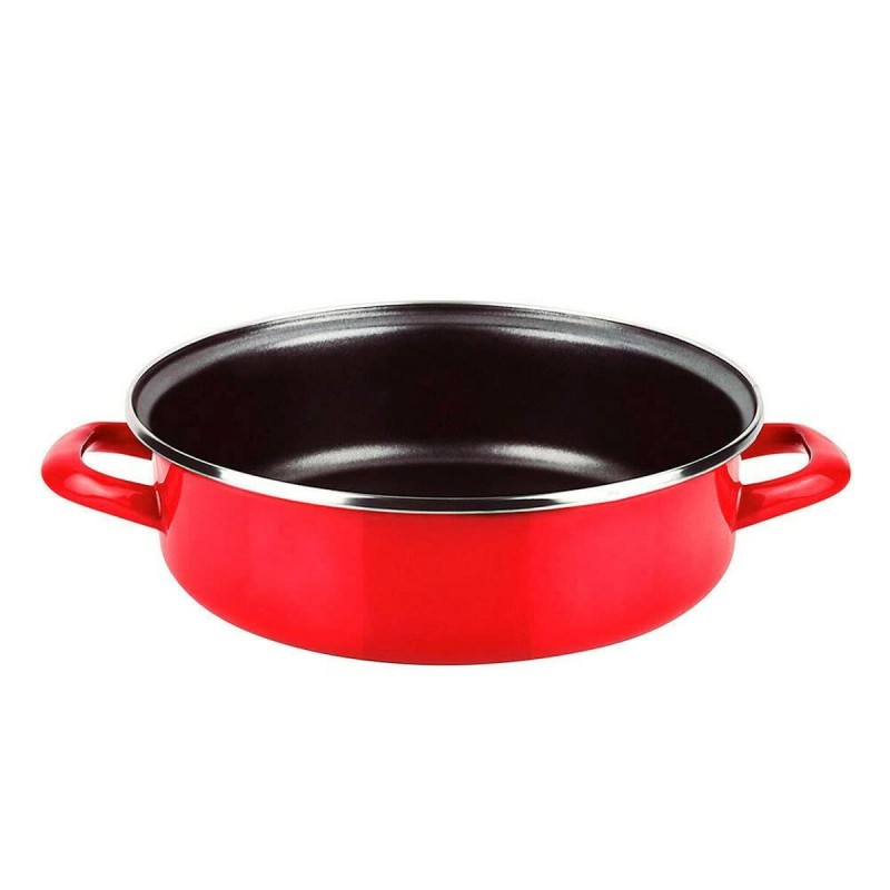 Porta torta Fagor Optimax Rosso Acciaio Smaltato Ø 24 cm Porta torta Fagor Optimax Rosso Acciaio Smaltato Ø 24 cm