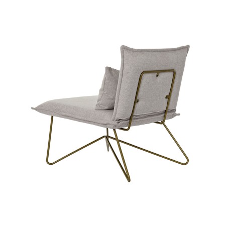 Poltrona DKD Home Decor 66 x 78 x 75 cm Beige Dorato Metallo