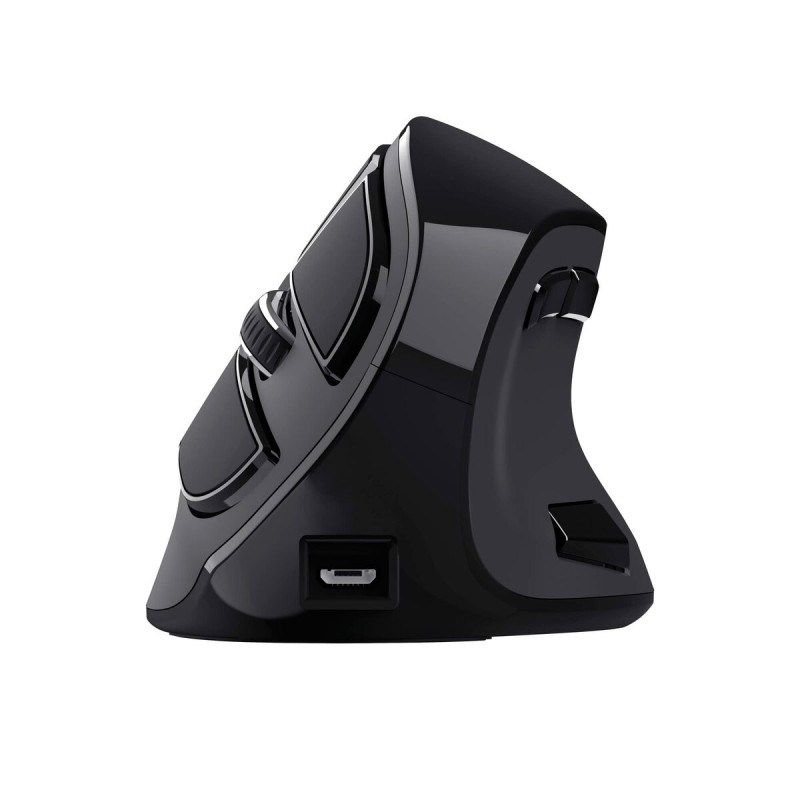 Mouse senza Fili Trust Voxx Nero Ergonomico Verticale Bluetooth Ricaricabile Mouse senza Fili Trust Voxx Nero Ergonomico Verticale Bluetooth Ricaricabile