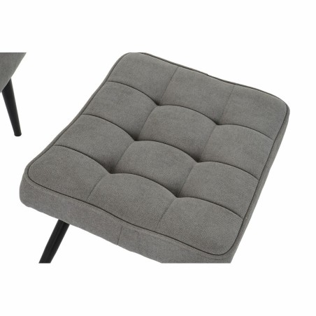 Poltrona DKD Home Decor Nero Grigio 69 x 77 x 91 cm