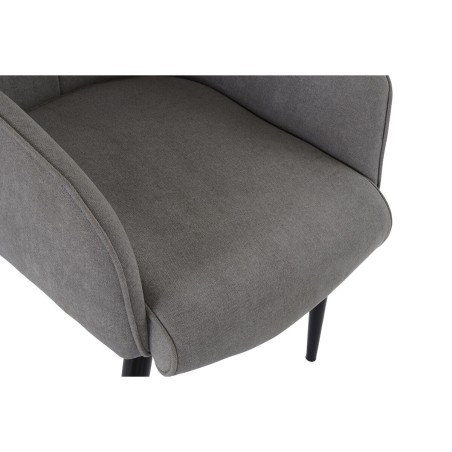 Poltrona DKD Home Decor Nero Grigio 69 x 77 x 91 cm