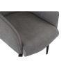 Poltrona DKD Home Decor Nero Grigio 69 x 77 x 91 cm