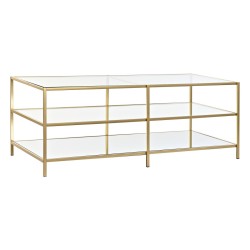 Tavolino da Caffè DKD Home Decor Dorato 120 x 50 x 45 cm Specchio Metallo