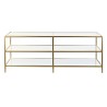 Tavolino da Caffè DKD Home Decor Dorato 120 x 50 x 45 cm Specchio Metallo