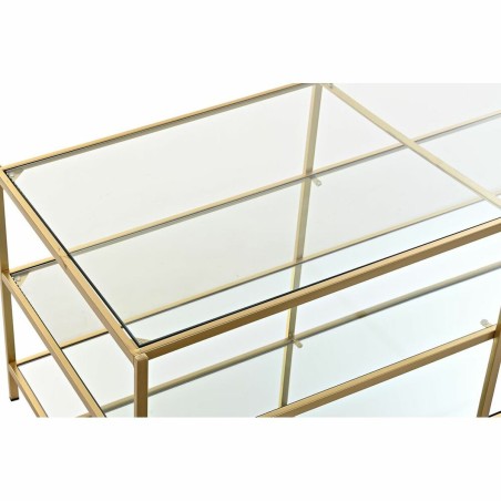 Tavolino da Caffè DKD Home Decor Dorato 120 x 50 x 45 cm Specchio Metallo