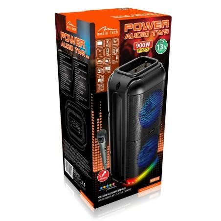 Altoparlante Bluetooth Portatile Media Tech MT3183 Nero 50 W