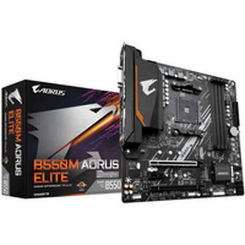 Scheda Madre Gigabyte B550M AORUS ELITE mATX AM4 AMD B550 AMD AM4 Scheda Madre Gigabyte B550M AORUS ELITE mATX AM4 AMD B550 AMD AM4