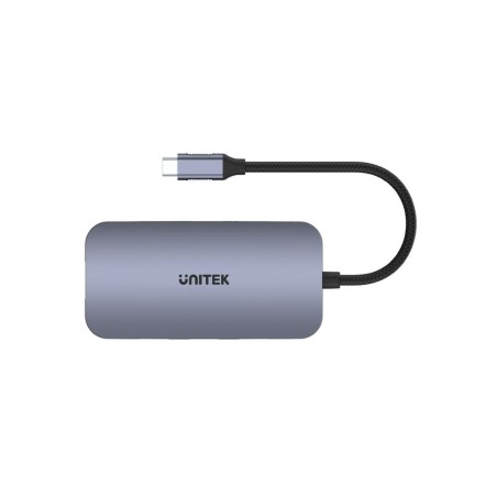 Hub USB Unitek D1071A Nero Argentato