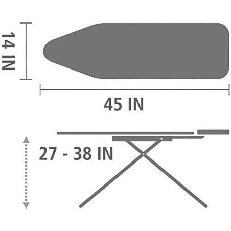 Copri asse da stiro Vileda 163253 Grigio 135 cm