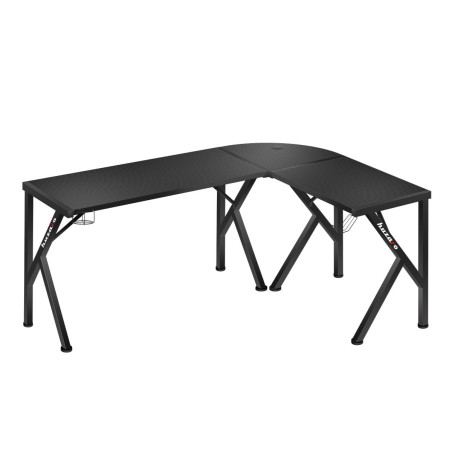 Scrivania Gaming Huzaro Hero 6.3 Nero Acciaio Fibra di carbonio 154 x 74 x 117 cm