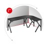 Scrivania Gaming Huzaro Hero 6.3 Nero Acciaio Fibra di carbonio 154 x 74 x 117 cm