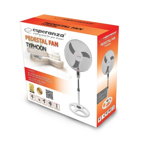 Ventilatore a Piantana Esperanza EHF002WE Bianco Grigio 50 W