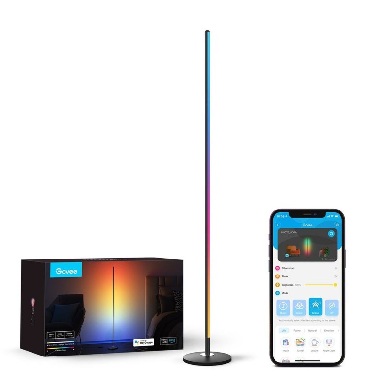 Lampada da Terra Govee LED Floor Lamp Nero Multicolore 24 V (1 Pezzi) Lampada da Terra Govee LED Floor Lamp Nero Multicolore 24 V (1 Pezzi)