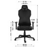 Sedia Gaming Huzaro Combat 6.2 Bianco Nero