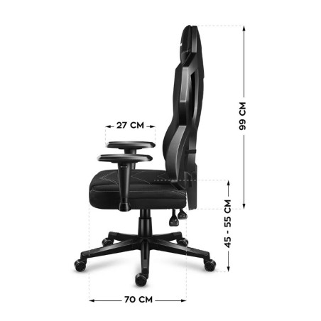Sedia Gaming Huzaro Combat 6.2 Bianco Nero