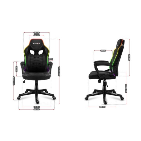 Sedia Gaming Huzaro HZ-Force 2.5 RGB Mesh Nero Grigio