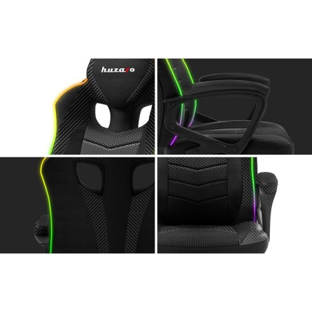 Sedia Gaming Huzaro HZ-Force 2.5 RGB Mesh Nero Grigio