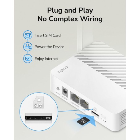 Router Cudy LT300_EU Bianco RJ45 RJ45 x 1 Wi-Fi 4