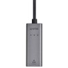 Adattatore USB-C con Ethernet Unitek U1313C Grigio 30 cm