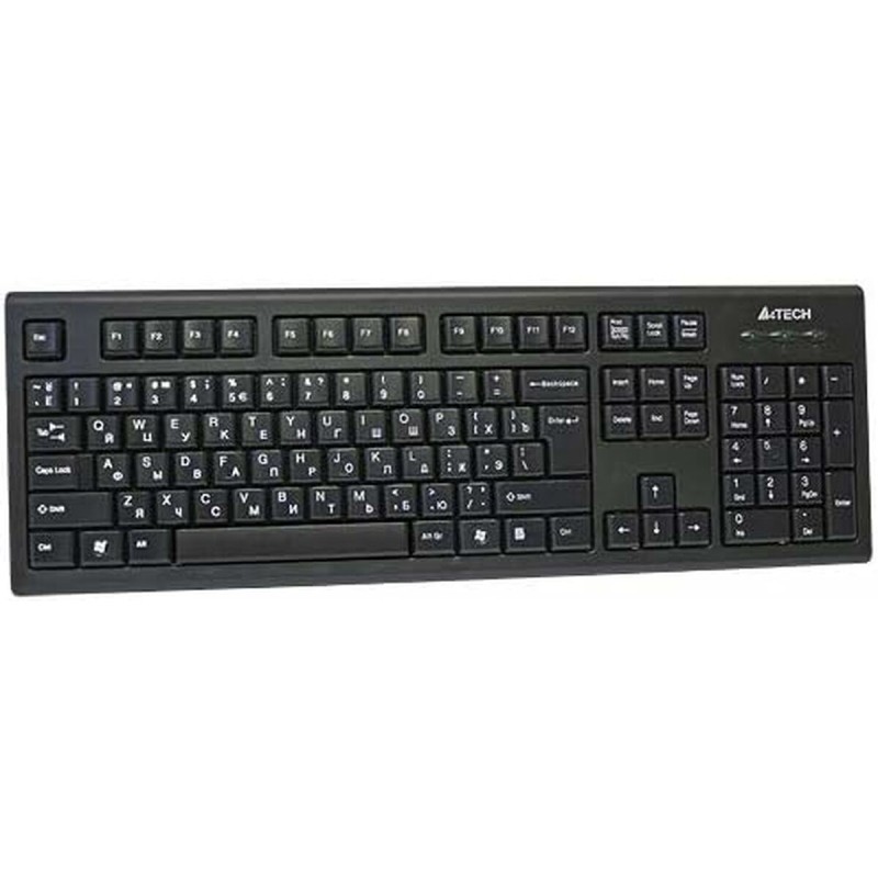 Tastiera A4 Tech KR-85 Nero Inglese EEUU QWERTY Tastiera A4 Tech KR-85 Nero Inglese EEUU QWERTY