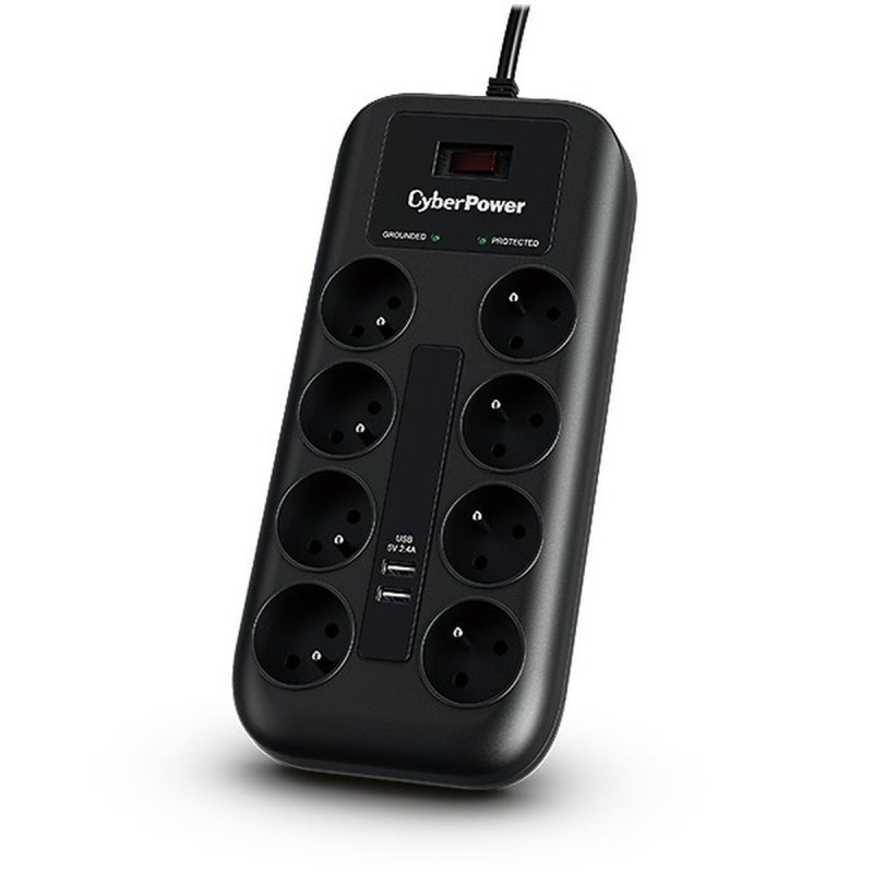 Multipresa 8 Prese con Interruttore Cyberpower Tracer 3 (1,8 m) Multipresa 8 Prese con Interruttore Cyberpower Tracer 3 (1,8 m)