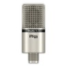 Microfono IK Multimedia IP-IRIG-MICSTDXLR-IN Argentato