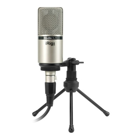 Microfono IK Multimedia IP-IRIG-MICSTDXLR-IN Argentato