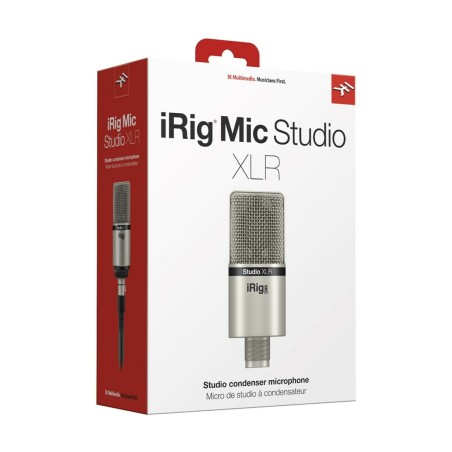 Microfono IK Multimedia IP-IRIG-MICSTDXLR-IN Argentato
