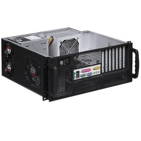 Case computer desktop ATX Techly 307377 Nero