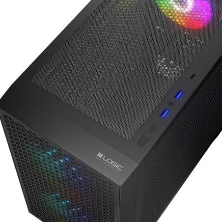 Case computer desktop ATX Logic AM-DART-PRO-ARGB-10 Nero