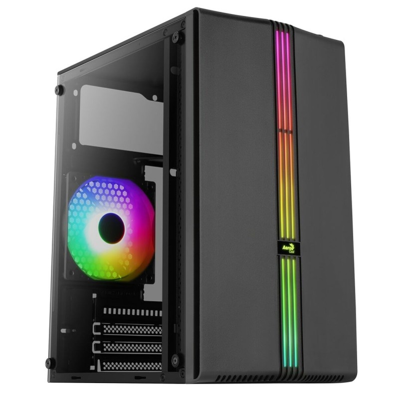 Case computer desktop ATX Aerocool PGS Evo Mini-G-BK-v1 Nero Case computer desktop ATX Aerocool PGS Evo Mini-G-BK-v1 Nero