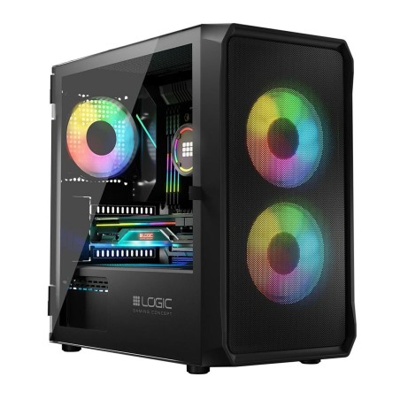 Case computer desktop ATX Logic PORTOS ARGB Nero