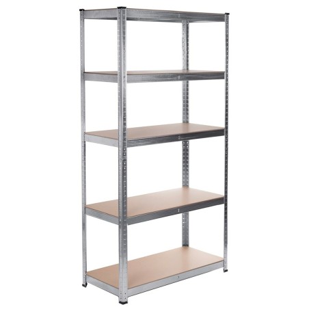 Scaffale Greenblue GB378 180 x 90 x 40 cm Grigio acciaio galvanizzato Legno MDF 75 Kg