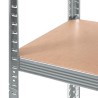 Scaffale Greenblue GB378 180 x 90 x 40 cm Grigio acciaio galvanizzato Legno MDF 75 Kg