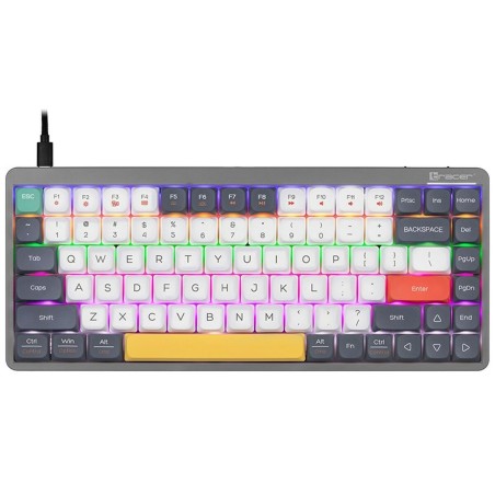 Tastiera meccanica Tracer TRAKLA47279 Bianco Multicolore QWERTY