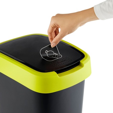 Secchio della spazzatura Rotho Twist Lime Plastica 25 L