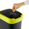 Secchio della spazzatura Rotho Twist Lime Plastica 25 L