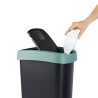 Secchio della spazzatura Rotho Twist Green Verde Plastica 25 L