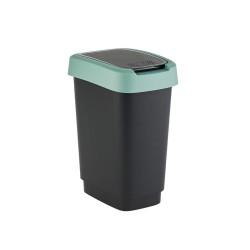 Secchio della spazzatura Rotho Twist Green Verde Plastica 50 L