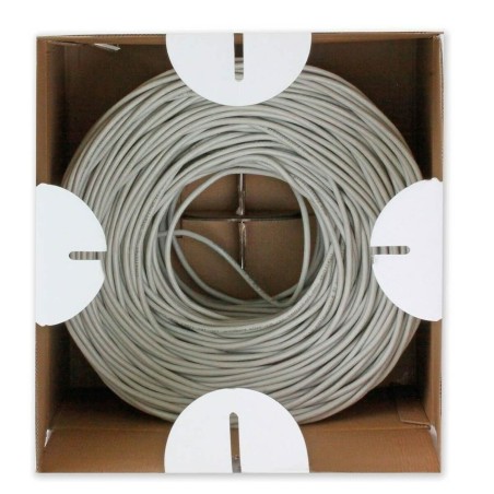 Cavo di Rete Rigido UTP Categoria 5e Techly 025640 Grigio 305 m