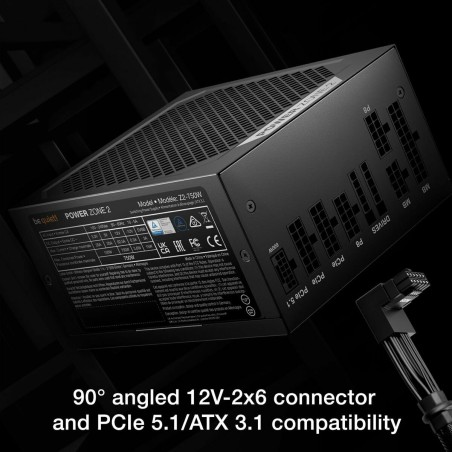 Fonte di Alimentazione Be Quiet! BP006EU ATX 750 W RoHS CE 80 PLUS Platinum WEEE BSMI CB