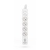 Multipresa con 4 Prese con Interruttore Kerg M02414 (3 m)