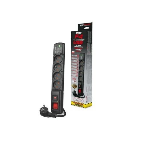 Multipresa con 4 Prese con Interruttore Acar W2440 (1,5 m)