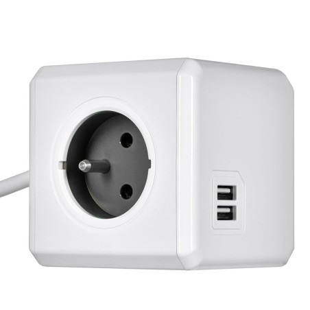 Multipresa Cubo Allocacoc PowerCube Extended USB Type E Nero Secchio (1,5 m)