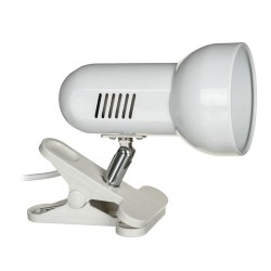 Lampada da tavolo Activejet AJE-CLIP Bianco Metallo Plastica 60 W