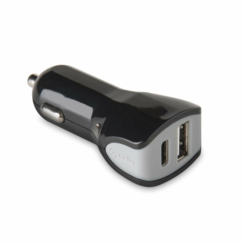 Caricabatterie per Auto Celly Nero 17 W Caricabatterie per Auto Celly Nero 17 W