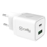 Caricabatterie da Parete 2 in 1 Celly Bianco 20 W