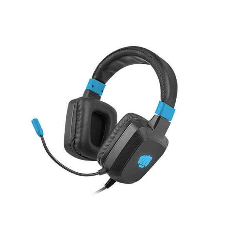 Auricolari con Microfono Fury NFU-1584 Azzurro Nero Auricolari con Microfono Fury NFU-1584 Azzurro Nero