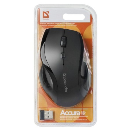 Mouse Ottico Mouse Ottico Defender ACCURA MM-295 Nero 1600 dpi