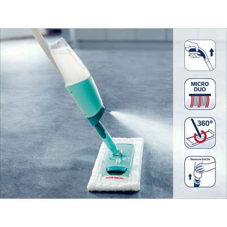 Mocio Leifheit Easy Spray XL Bianco Verde Microfibra Plastica Spray